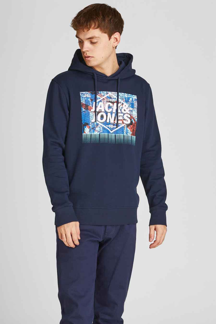 Sweat a capuche Bleu - JACK & JONES 12208330