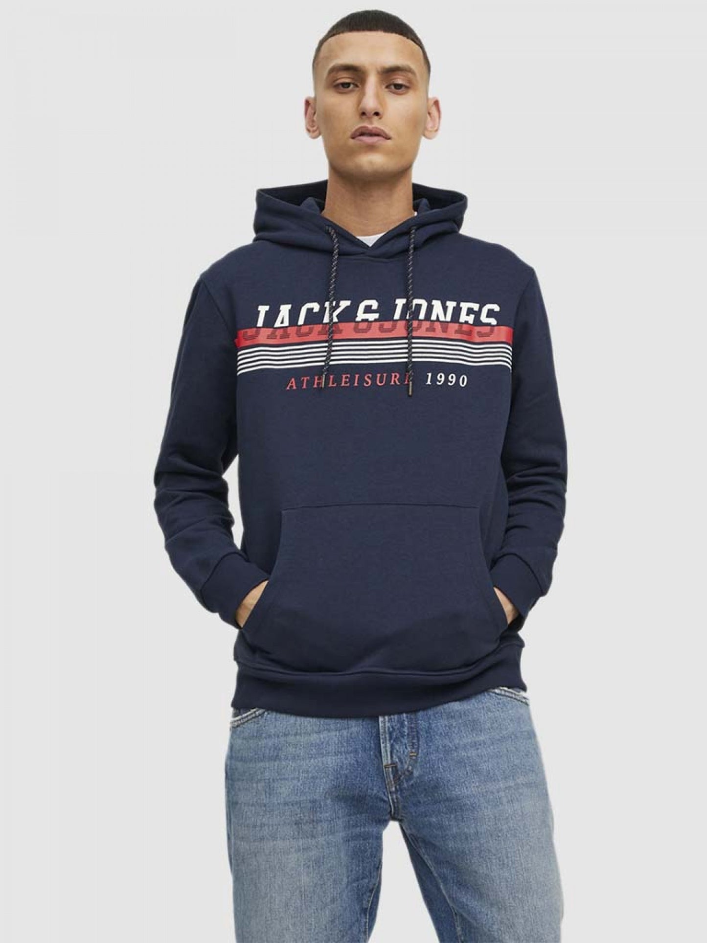 Sweatshirt Man Navy Blue Jack & Jones - 12211541