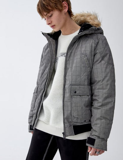 Jacket hiver gris pull&bear