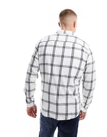 Jack & Jones Originals - Chemise à carreaux - Écru