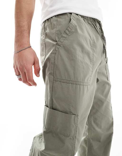 Pantalon de jogging cargo à enfiler - Marron