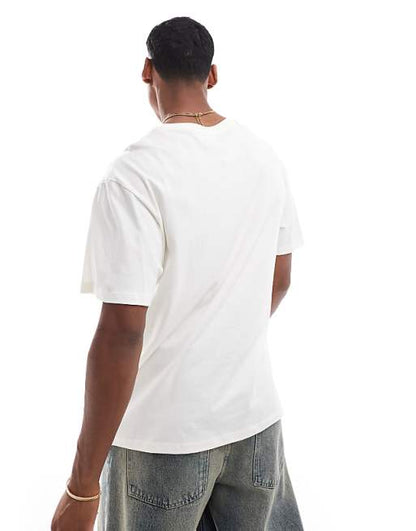 Jack & Jones - T-shirt oversize avec imprimé Paradis - Beige