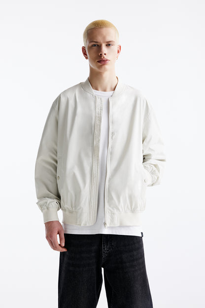 Pull&bear bomber clearance blanc