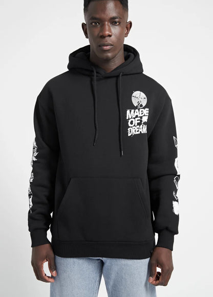 Hoodie noir pull&bear