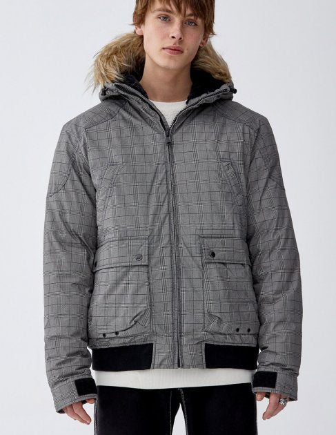 Jacket hiver gris pull&bear