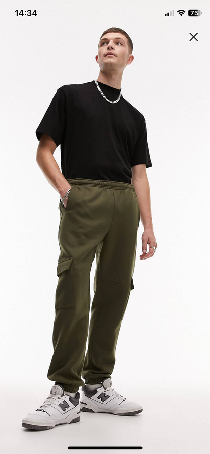 Topman - Jogger style cargo - Kaki