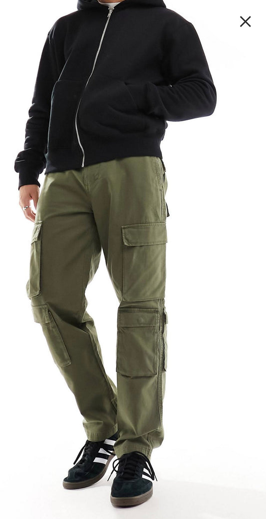 cargo pant kaki pull&bear