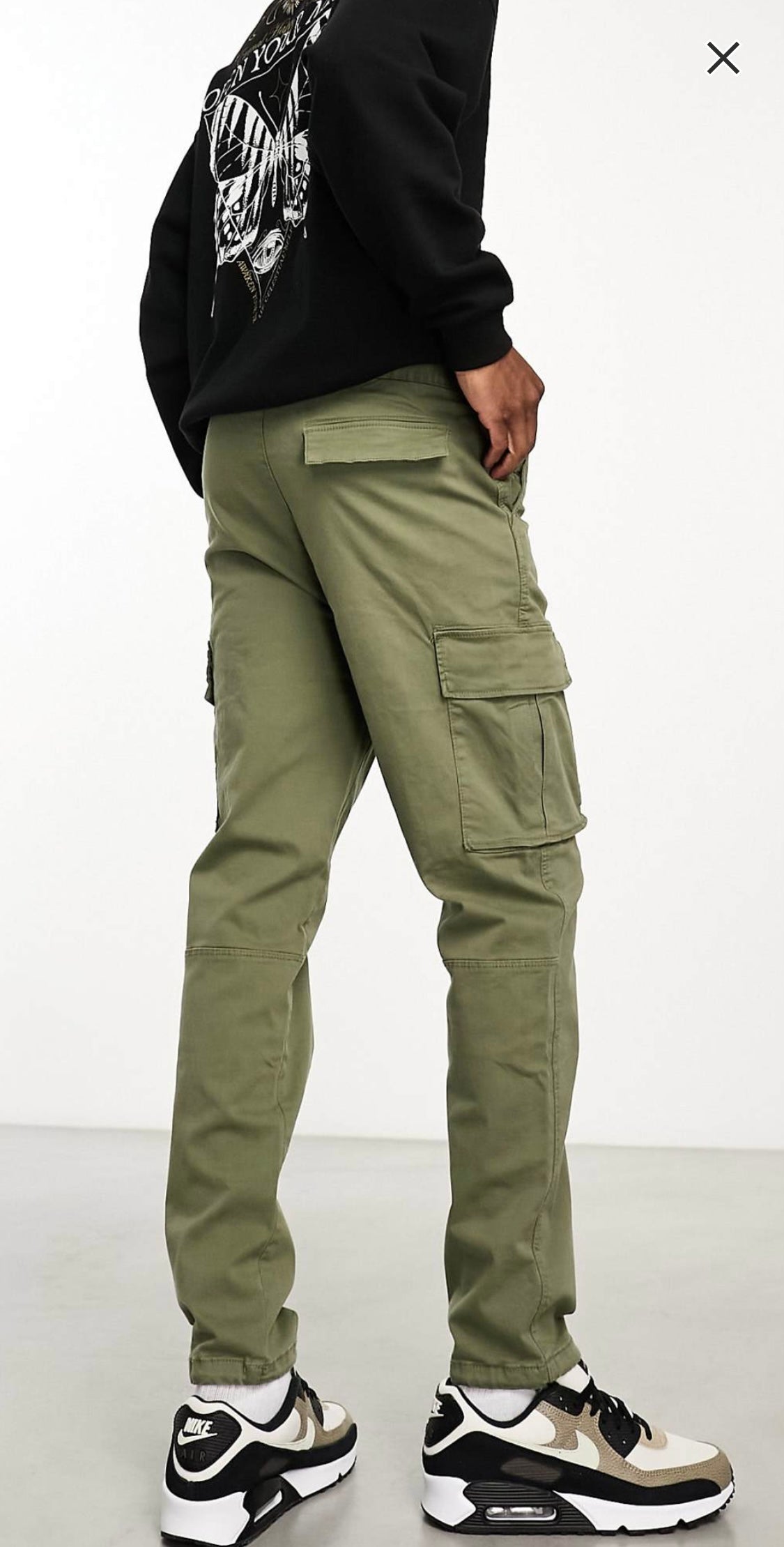 cargo pant kaki pull&bear