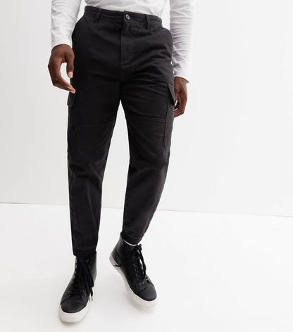 cargo pants noir newlook