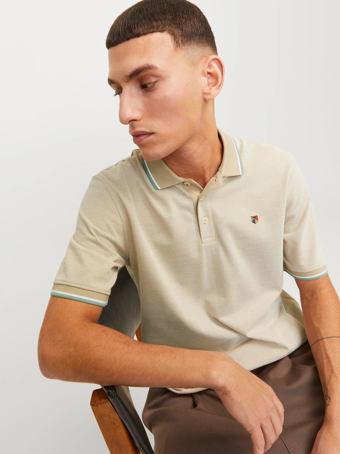 Jack&Jones Polo Beige / Fields Of Rye - 12169064