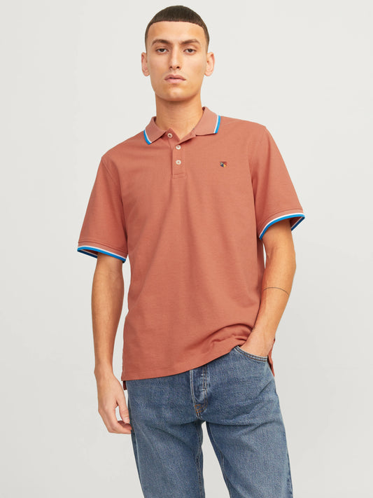 jack&Jones polo Rouge / Apricot Brandy - 12169064