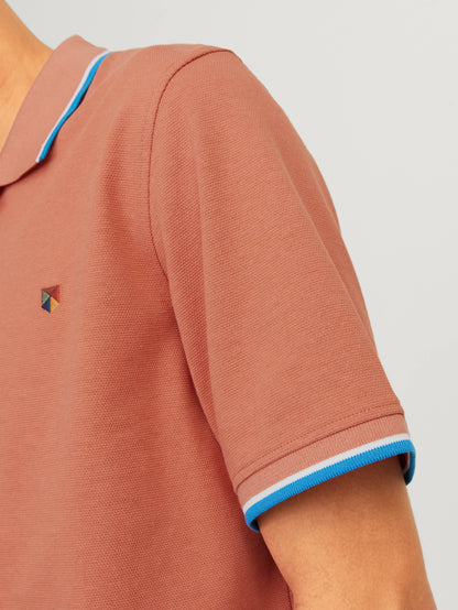 jack&Jones polo Rouge / Apricot Brandy - 12169064